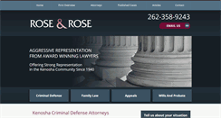 Desktop Screenshot of kenoshacriminalfamilyattorneys.com